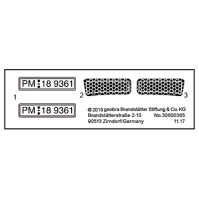 30800385_sparepart/Etikett 9361 "SEK-Zivilfahrzeug"